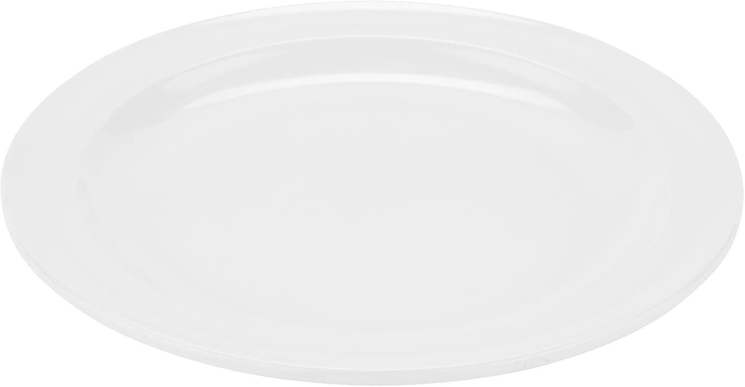 White Melamine 7.25" Round Chip-Resistant Salad Plate