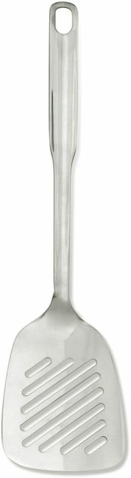 Polished Stainless Steel Slotted Turner, 13.5-Inch