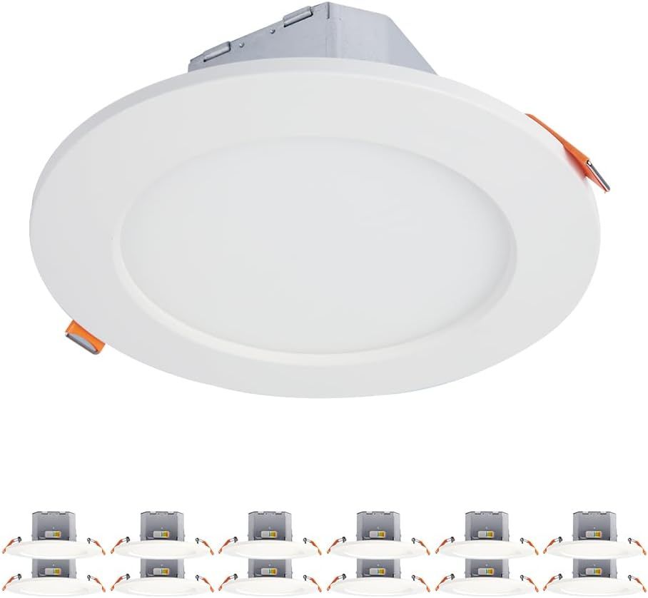 White 6-Inch Canless Recessed LED Downlight with JBOX 12-Pack