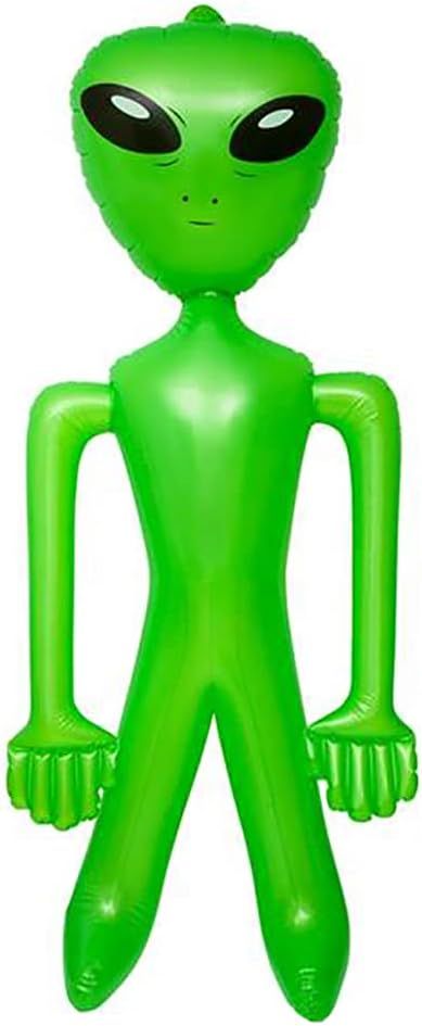 Giant Green Inflatable Martian for Halloween Decor