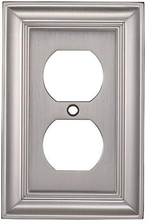 Cosgrove Satin Nickel Single Duplex Wall Plate