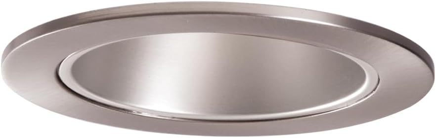 Satin Nickel 4-Inch Recessed Ceiling Light Reflector Trim