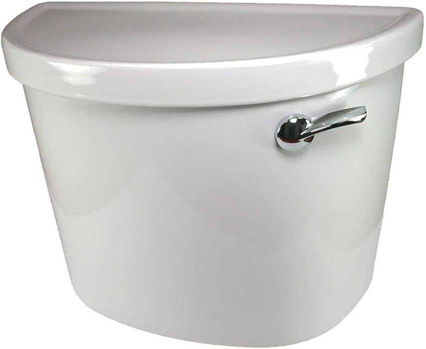 White Ceramic Right-Hand Trip Lever Toilet Tank