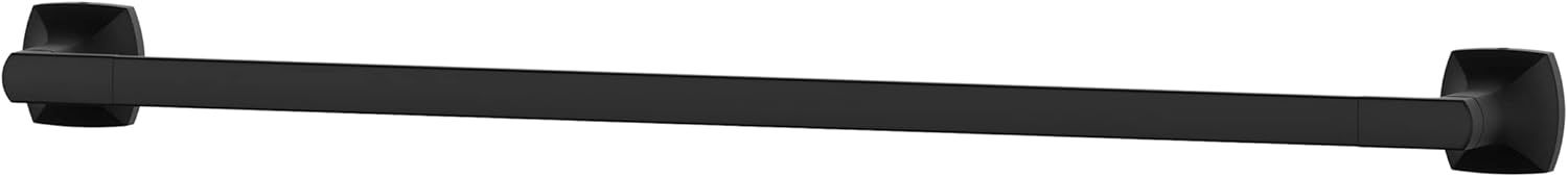 Vaneri 24-Inch Matte Black Wall Mounted Towel Bar