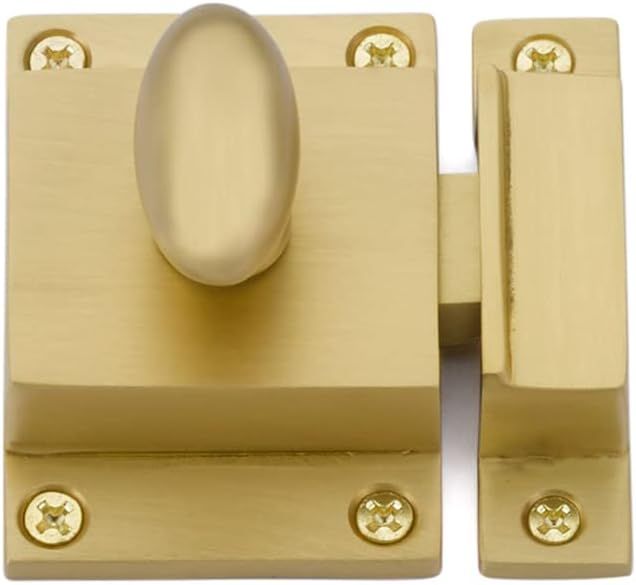 Satin Brass Manual Cabinet Latch