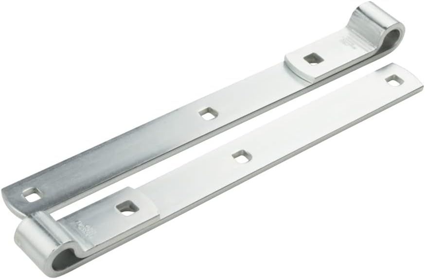 12-Inch Zinc-Plated Modern Gate Strap Hinges