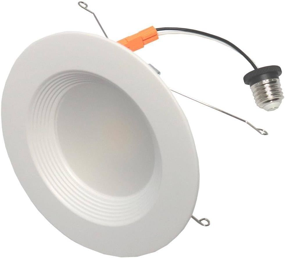 White Aluminum Dimmable LED Recessed Downlight Retrofit Kit