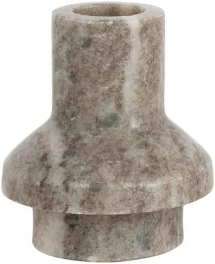 Beige Marble Sleek 3" Taper Candle Holder