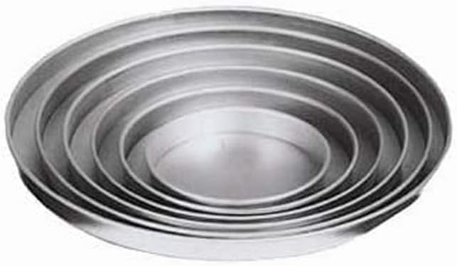 13" Round Aluminum Pizza Pan with Solid Bottom