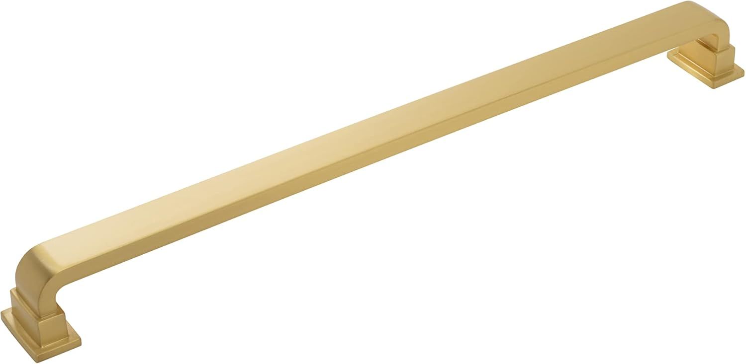 Brushed Golden Brass 18" Appliance Pull with Mounting Hardware