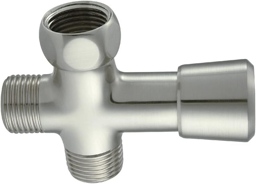 Satin Nickel Brass Shower Arm Diverter