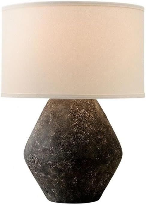 Graystone Ceramic Table Lamp with Off-White Linen Shade