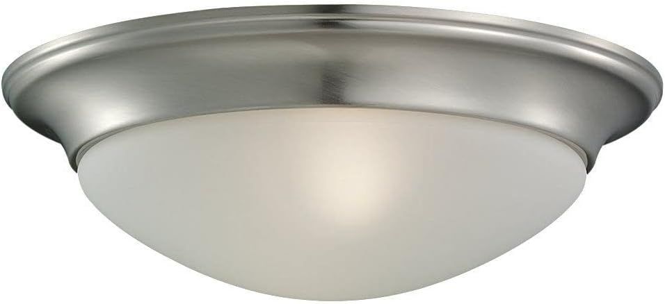 Nash Brushed Nickel 11.5" Modern Flush Mount Ceiling Light