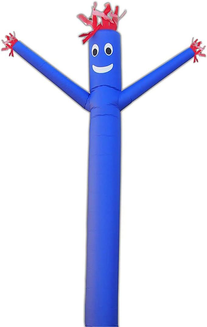 20ft Blue Inflatable Tube Man with Red Accents