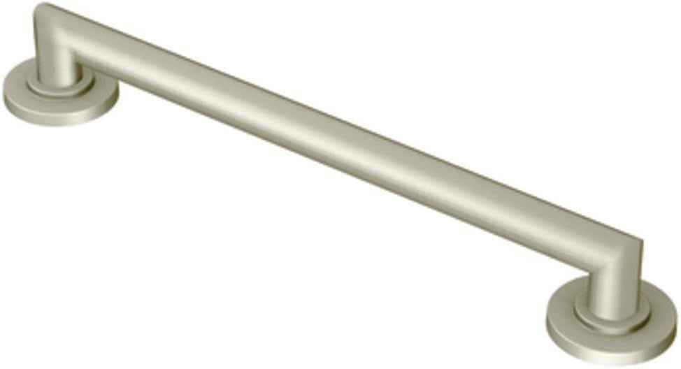 12-Inch Brushed Nickel Stainless Steel Modern Grab Bar