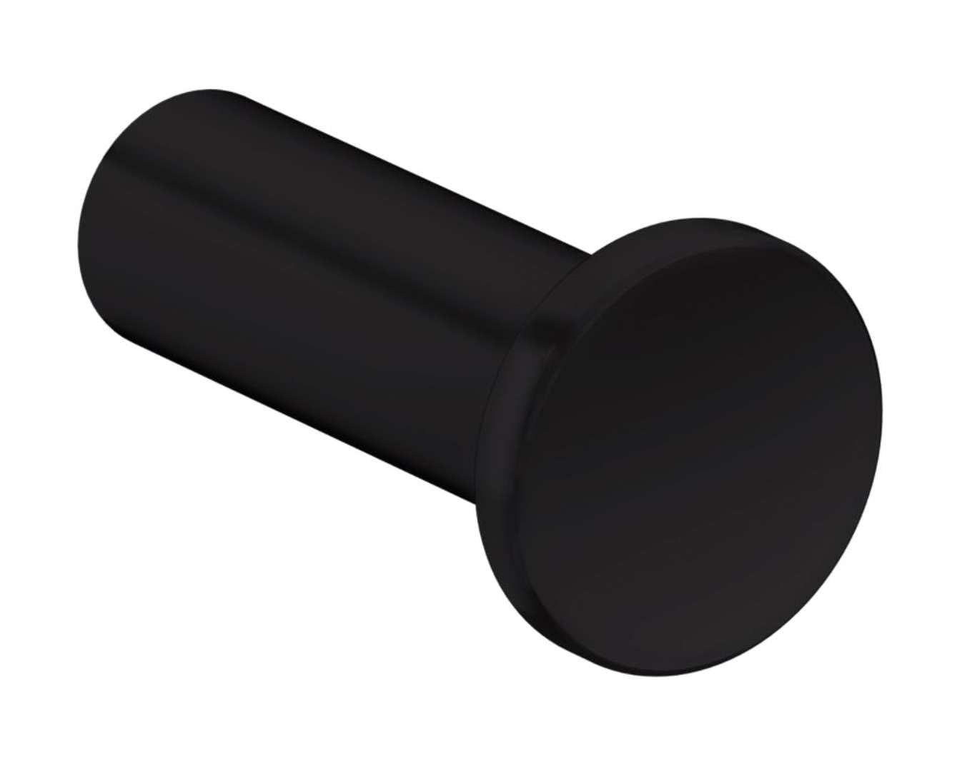Matte Black Modern Wall Mount Single Hook