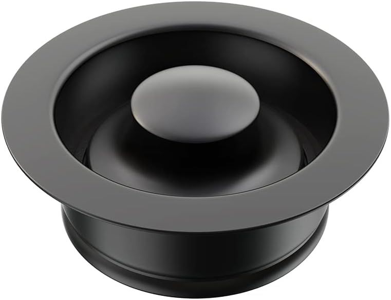 Black Stainless Steel Garbage Disposal Sink Flange and Stopper