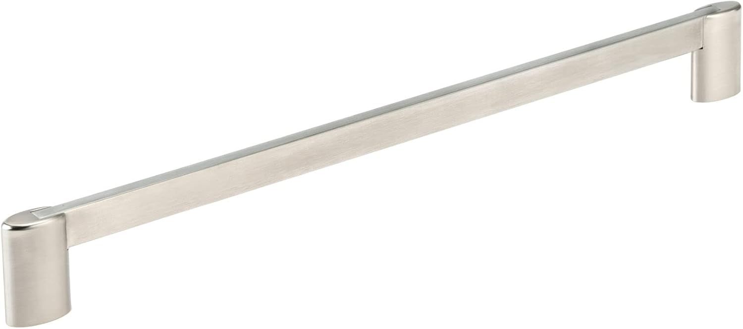 Brushed Nickel Modern Cabinet Bar Pull Handle with Mounting Hardware