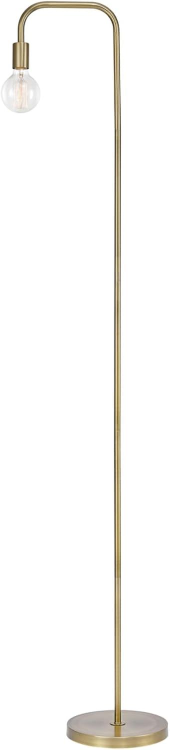 Edison Adjustable Matte Brass 70" Floor Lamp