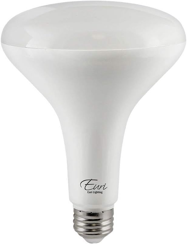 Euri Lighting White Dimmable BR40 LED Flood Light Bulb