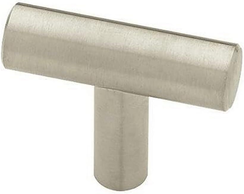 Stainless Steel 40mm Brushed T-Handle Knob with Mounting Hardware