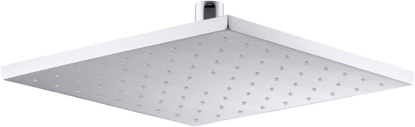 Polished Chrome 10" Square Ceiling Mounted Rain Showerhead