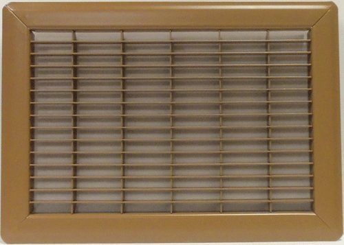 Imperial Heavy Gauge Brown Steel Floor Return Air Grille, 10 x 16 Inch