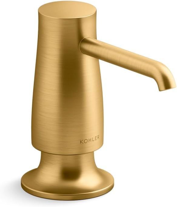 Vibrant Brushed Moderne Brass Soap and Lotion Dispenser
