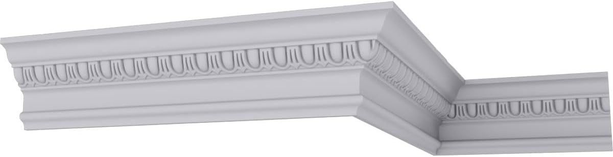 White Egg & Dart Crown Moulding 94.5"