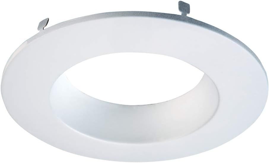 White Aluminum 5/6 Inch LED Recessed Lighting Trim