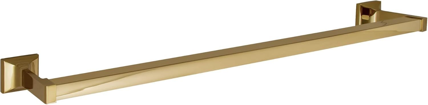 Millbridge 24-Inch Polished Brass Wall Mounted Towel Bar