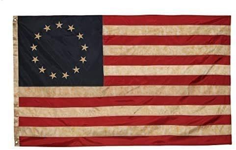 Vintage Patriotic 3x5ft Embroidered Polyester American Flag