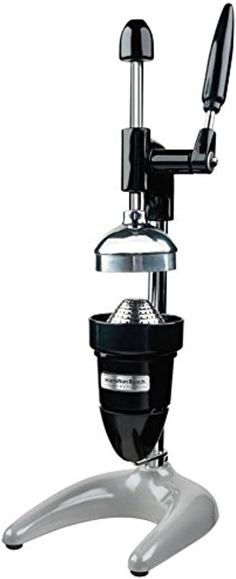 Hamilton Beach Black and Chrome Manual Citrus Juicer