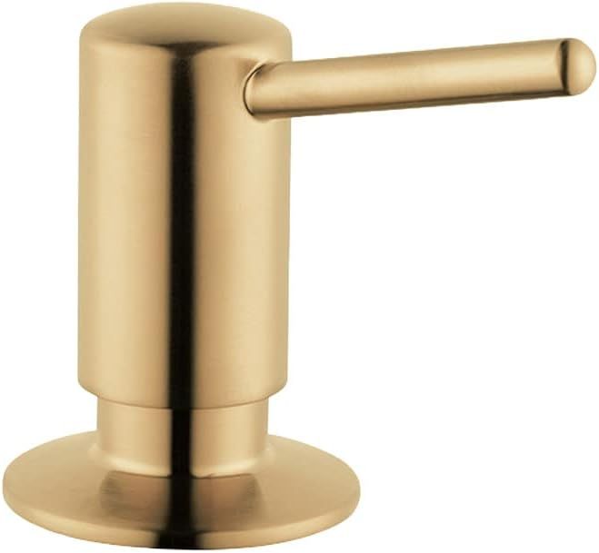 Brushed Gold Optic Modern Kitchen Sink Soap Dispenser