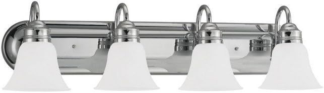 Gladstone Chrome 4-Light Wall Bath Vanity Fixture