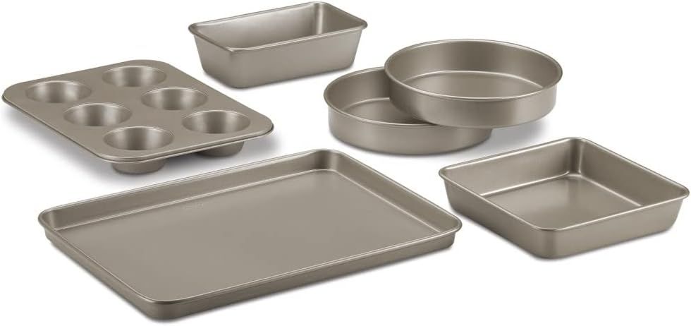 Champagne Non-Stick Steel 6-Piece Bakeware Set