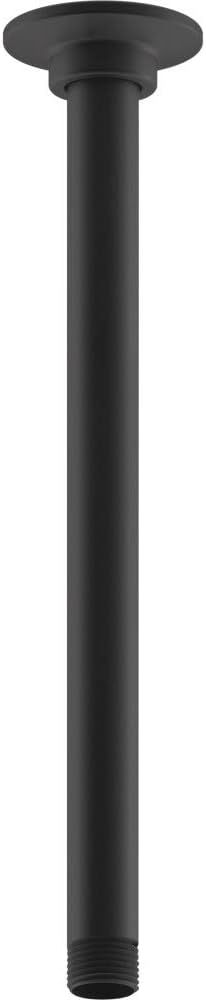 Matte Black Brass Ceiling Mount Shower Arm