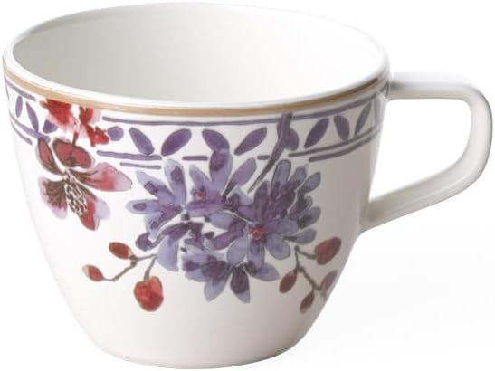 Artesano Provencal Lavender Porcelain Tea Cup, 8.5 oz, White/Multicolor