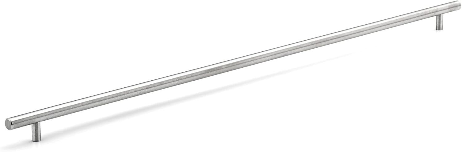 Brushed Stainless Steel Modern Bar Pull Handle with Mounting Hardware