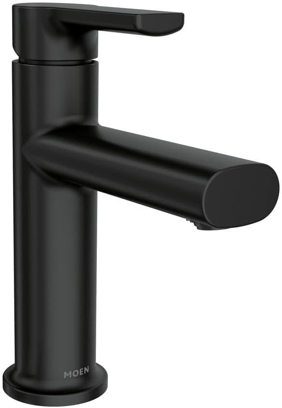 Matte Black Modern Single Handle Bathroom Faucet