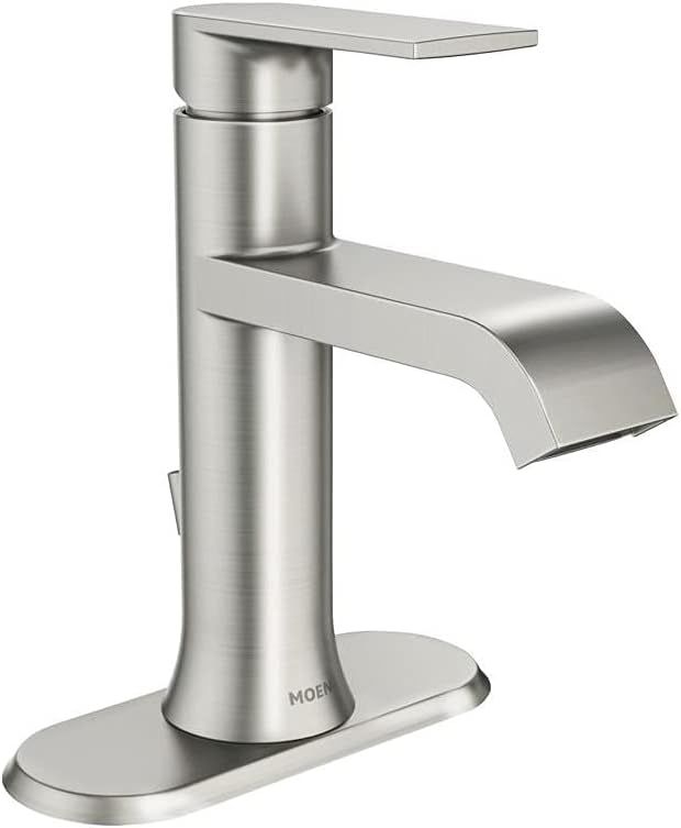 Genta Brushed Nickel Single-Handle Bathroom Faucet