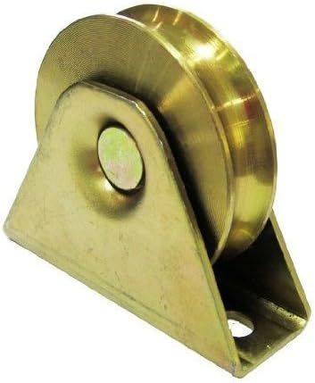 Gold Zinc Plated Steel V-Groove Sliding Gate Wheel