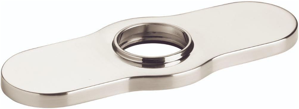 Joleena Transitional Brushed Nickel Faucet Base Plate for Elegant Kitchens