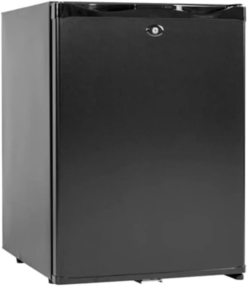 Compact Black Energy Star RV Mini Fridge with Lock