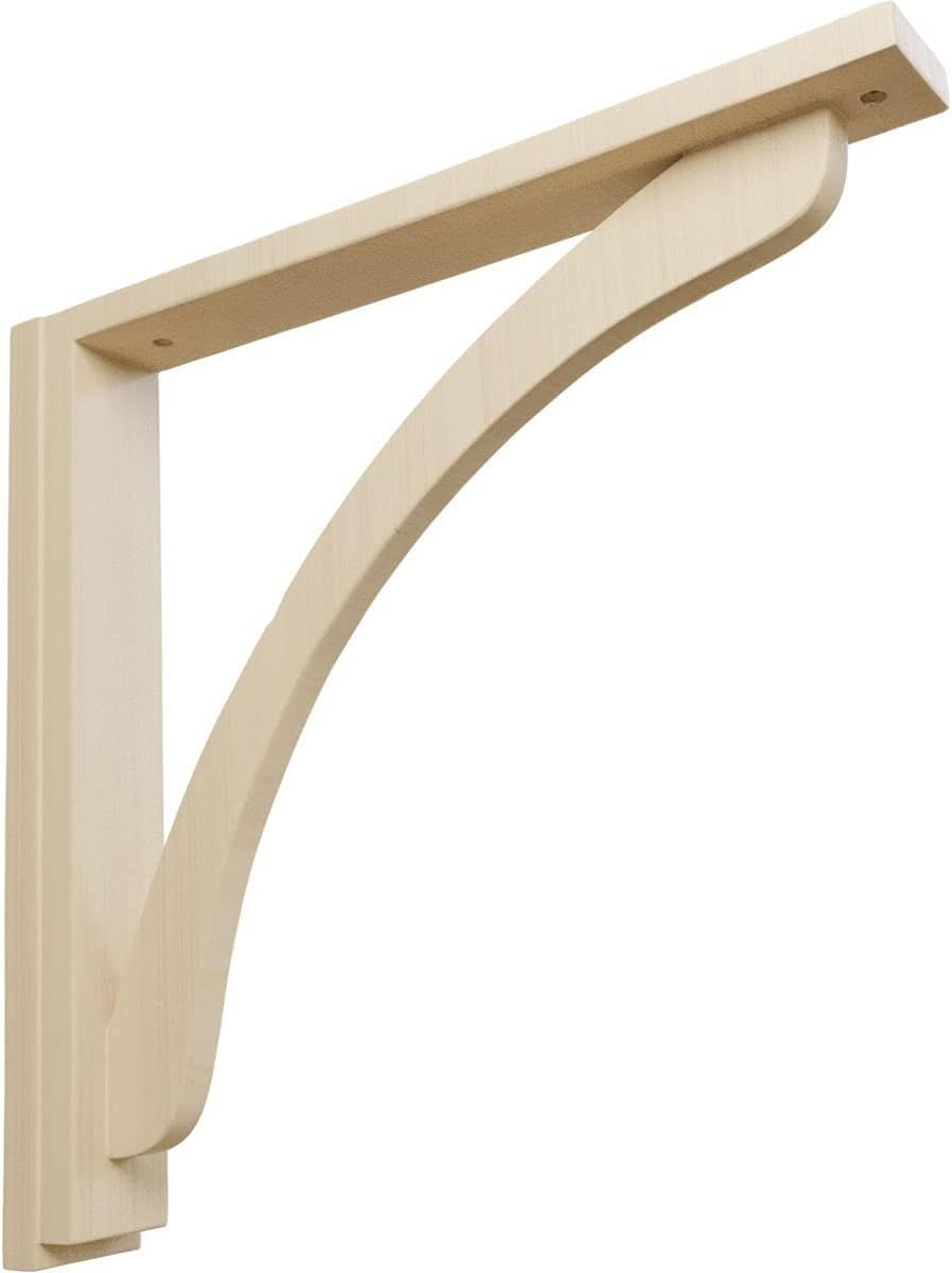 Reece Hand-Carved Alder Wood Countertop Shelf Bracket