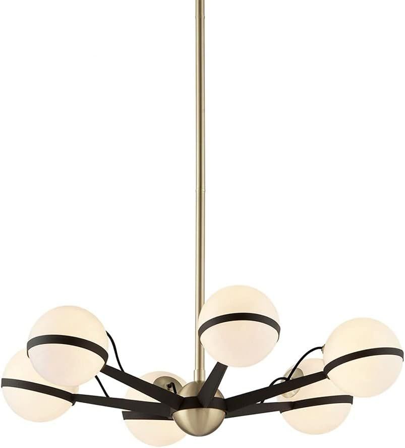 Ace 27.75" Bronze and Brass Industrial Chandelier