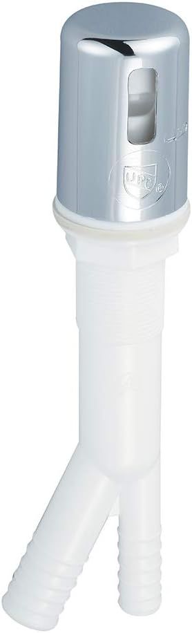 Polished Chrome Dishwasher Air Gap with Plastic Body