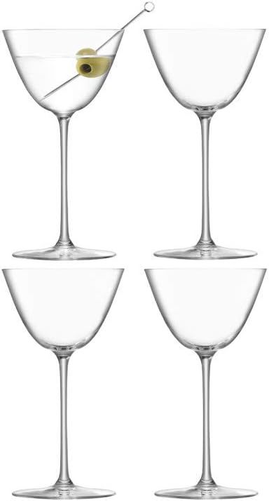 Borough Clear Glass 7 oz Martini Set of 4