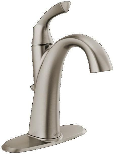 Delta Spotshield Brushed Nickel Single Handle Bathroom Faucet