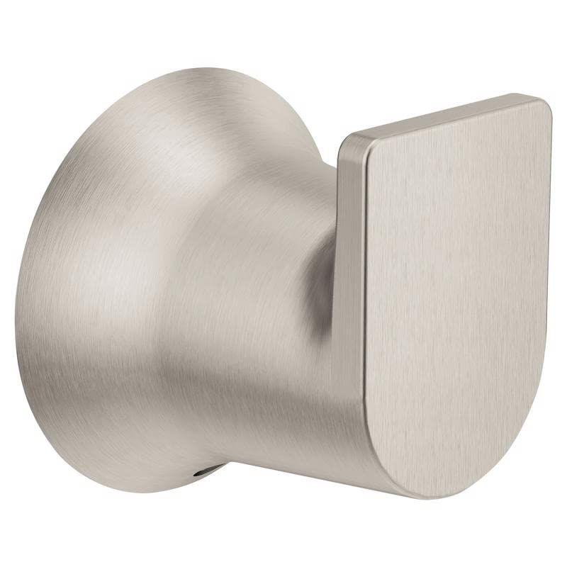 Brushed Nickel Single J-Hook Wall Mounted Robe Hook